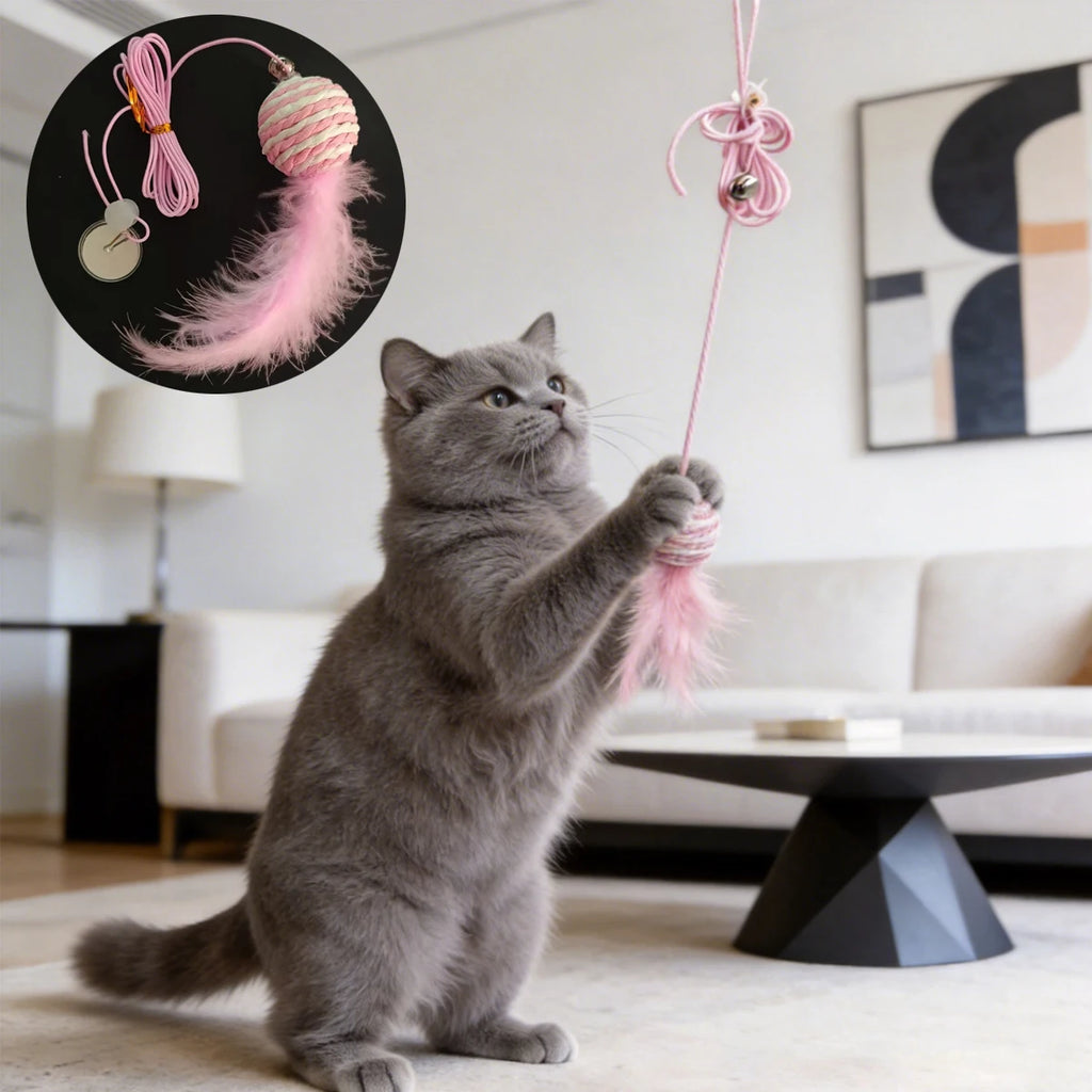 Electric Cat Toy with 2 Ropes