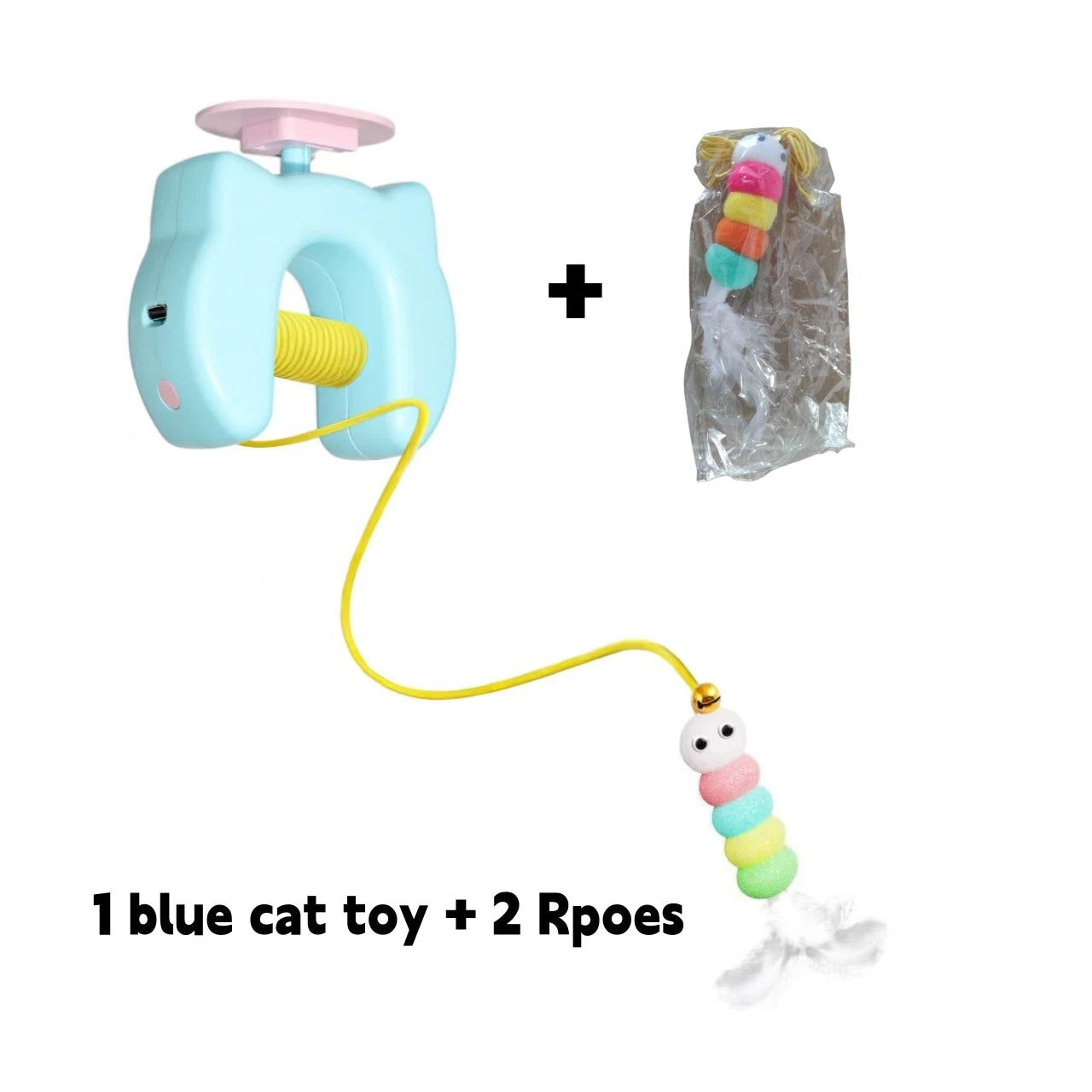 Electric Cat Toy with 2 Ropes